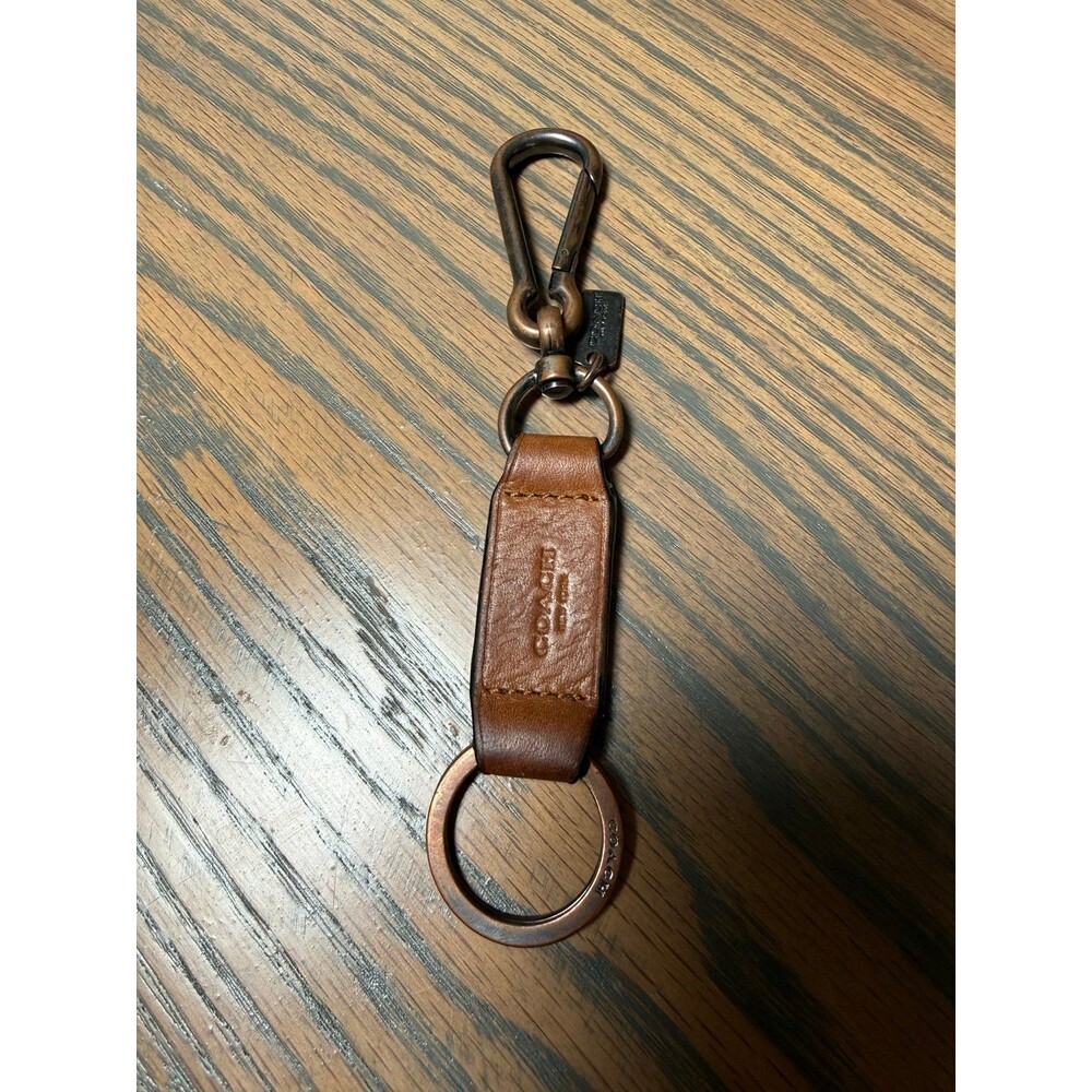 Coach Saddle Carabiner Key Ring